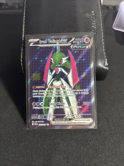 Pokemon Iron Valiant EX TCG Full Art Holo Ultra Rare Card 225/182 Paradox Rift - Image 1