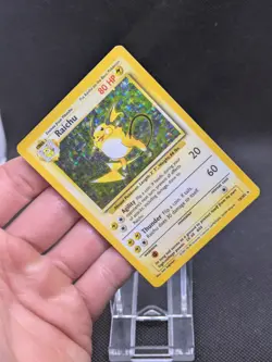 Raichu 14/102 Base Set Holo Pokemon Card WOTC Played - Image 2