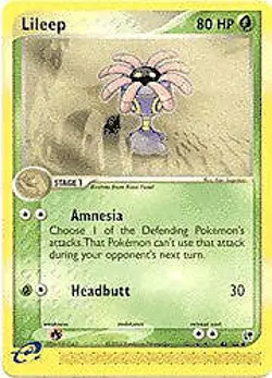 Pokemon Sandstorm Uncommon Card - Lileep 43/100 - Image 1