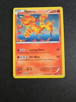 Pokemon Card TCG Moltres 14/99 Next Destinies Holo Rare - Cosmo Holo - Image 1