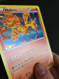 Pokemon Card TCG Moltres 14/99 Next Destinies Holo Rare - Cosmo Holo - Image 3