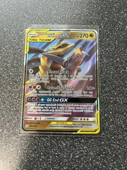 Pokemon Garchomp & Giratina GX TCG Card 146/236 Tag Team Unified Minds 2019 - Image 3