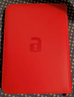 Vault X Binder Red Folder 9 Pocket 360 Cards USED - Very Good Condition - Image 2