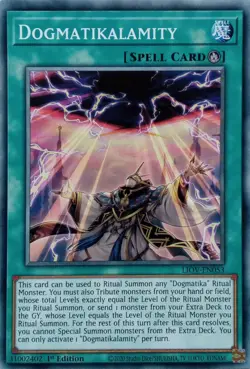 LIOV-EN053 DOGMATIKALAMITY COMMON 1ST EDITION YuGiOh CARD - Image 1