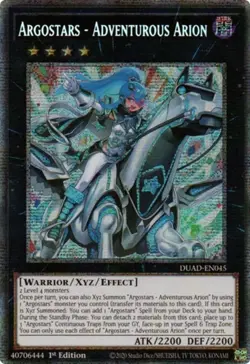 Yugioh! Argostars - Adventurous Arion - DUAD-EN045 - Starlight Rare - 1st Editio - Image 1