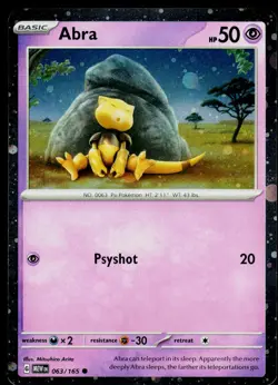 Abra 063/165 Miscellaneous Cards & Products Promo #1 - Image 1