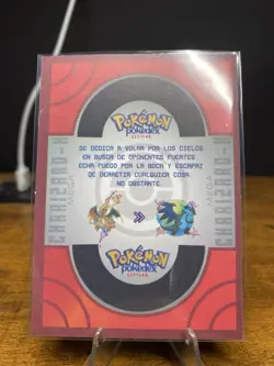 Mega Charizard X Pokemon Peru Cracked Ice Non-TCG Card - Image 2