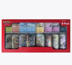 Lot of Two (2) Pokemon Prismatic Evolutions 8 Mini-Tins with Promo Cards Costco - Image 2