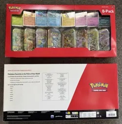 Lot of Two (2) Pokemon Prismatic Evolutions 8 Mini-Tins with Promo Cards Costco - Image 3