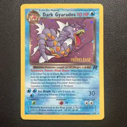 Gyarados 8/82 Holo Team Rocket Vintage Prerelease Promo Pokemon Card WOTC - Image 1