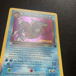 Gyarados 8/82 Holo Team Rocket Vintage Prerelease Promo Pokemon Card WOTC - Image 4