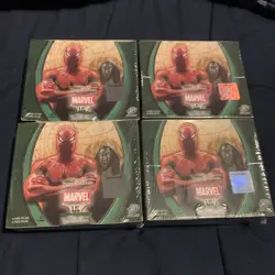 Marvel VS Web of SPIDER-MAN TCG Sealed Wax Box. 4 Boxes, 1344 Cards. - Image 1