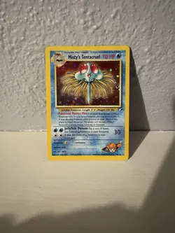 Pokemon TCG Misty's Tentacruel Holo Rare Card 10/132 Gym Heroes - Image 1