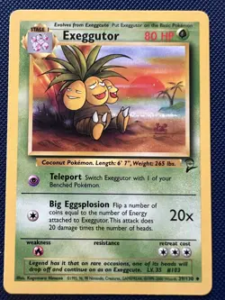 Exeggcutor 39/130 Uncommon Non Holo Pokemon Card NM/LP - Image 1