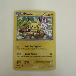 Pikachu XY95 Holo 2016 Let's Eat Together RARE Pokemon Card TCG NM - Image 1