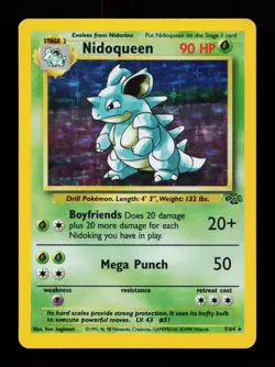 Nidoqueen 7/64 Holo Rare Jungle Pokemon Card - Image 1