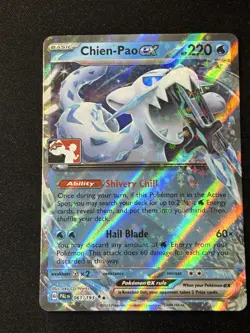 Chien-Pao ex Play! Pokemon TCG Card Prize Series 4 5 Stamped Promo 061/193 - Image 1