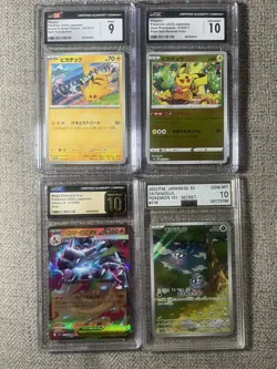 Pokemon Graded Slab 4 Card Lot (AGS & CGC) Charizard, Pikachu, Tangela - Image 1