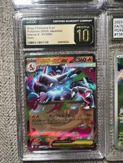 Pokemon Graded Slab 4 Card Lot (AGS & CGC) Charizard, Pikachu, Tangela - Image 3