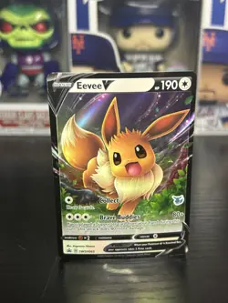 Eevee V #SWSH065 - Sword & Shield - Black Star Promo Holo Pokemon Card - Image 1