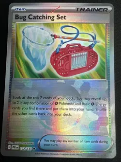 Pokemon Card Bug Catching Set 102/131 Poke Ball Holo Prismatic Evolutions NM - Image 1