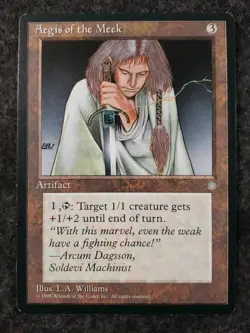 Aegis of the Meek Ice Age Rare - MTG Magic the Gathering Card (DS3D1L3) - Image 5