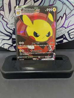 Pikachu Cosplay Jiren DBZ Dragon Ball Z Pokemon Custom Fan Art Card Holo Anime - Image 1