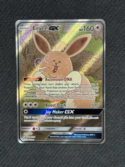 NM Eevee GX SM233 Alternate Art Black Star Promo Holo Pokemon Card - Image 1
