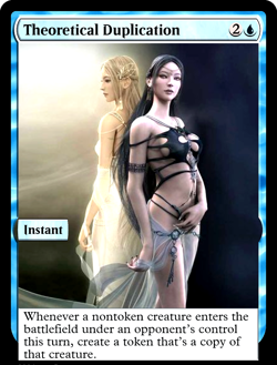 TAINTED AETHER : MTG altered-art magic card : with Sexy, Busty Elven Vixen! - Image 1