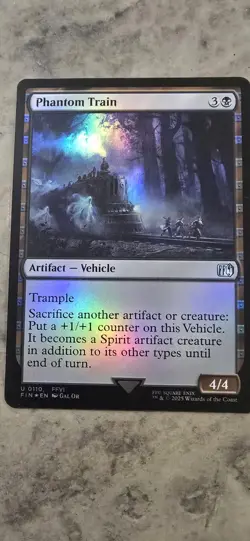 Phantom Train Final Fantasy Foil Artifact Vehicle Uncommon MTG - Image 1