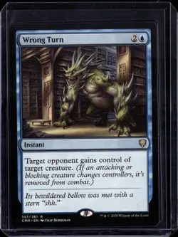 Wrong Turn - 107 - CMR - NM - MTG Magic the Gathering - Image 1