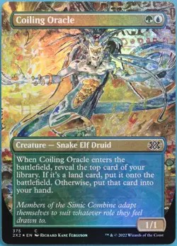Coiling Oracle (Borderless) FOIL Double Masters 2022 MINT (314348) ABUGames - Image 1