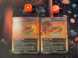 MTG Magic Lord of the Rings #451 The One Ring Mythic Rare Borderless Foil (B) - Image 1