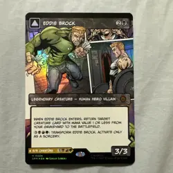 MTG Spider-Man Eddie Brock (0224) (Borderless) Foil Venom - Image 1