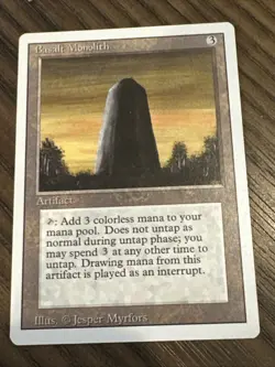 Basalt Monolith X1 Revised Played Condition See Front/back Pics MTG - Image 1