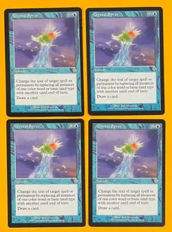 MTG CRYSTAL SPRAY (x4) Invasion (OldManMTG 009-681) - Image 1