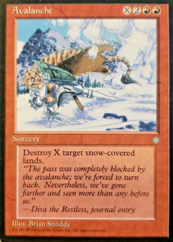 Magic the Gathering MTG Avalanche (171) Ice Age LP (DS3D1F9) - Image 1