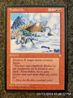 Magic the Gathering MTG Avalanche (171) Ice Age LP (DS3D1F9) - Image 2