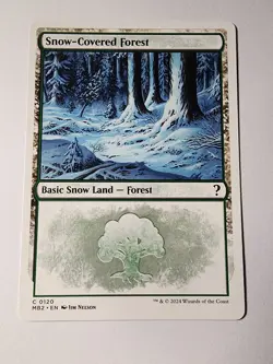 Snow-Covered Forest (White Border) Mystery Booster 2 Regular - Image 1