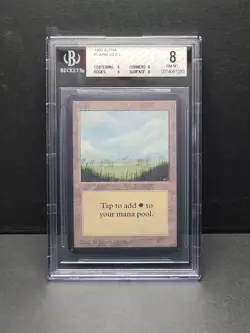 Plains (V2) - Vintage MTG Limited Edition - Alpha 1993 - BGS 8 NM-MT - Image 1