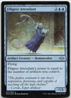 Filigree Attendant FOIL Uncommon Modern Horizons 2 LP MTG - Image 1