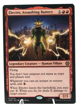 MTG Magic the Gathering - Electro, Assaulting Battery - Marvel's Spider-Man NM - Image 1