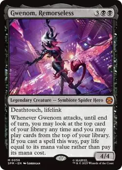 MTG Gwenom, Remorseless SPM Mythic Normal #56 - Image 1