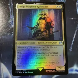 Judge Magister Gabranth NM Final Fantasy Foil Magic The Gathering Mtg Near Mint - Image 1