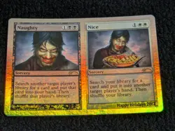 MTG Magic The Gathering Naughty / Nice WOTC 2012 Holiday Promo - Near Mint - Image 2