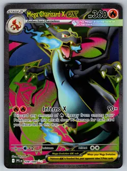 Pokemon TCG Mega Charizard X ex 109/094 Phantasmal Flames Full Art Ultra Rare - Image 1