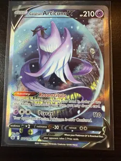 2021 Pokemon SWSH Chilling Reign Galarian Articuno V #170/198 - Image 1