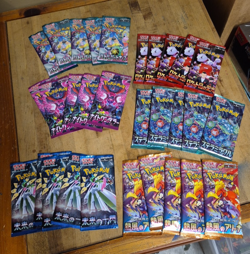 30 Pokemon Japanese packs lot-6 different sets-30 packs total. READ DESCRIPTION. - Image 1