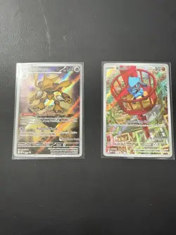 POKEMON CENTER STAMPED Riolu And Alakazam From Mega Evolutions!! NM ENGLISH - Image 1