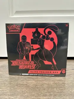 Auc#3 Pokemon TCG S & V Destined Rivals Elite Trainer Box ETB Sealed *Ships Fast - Image 1
